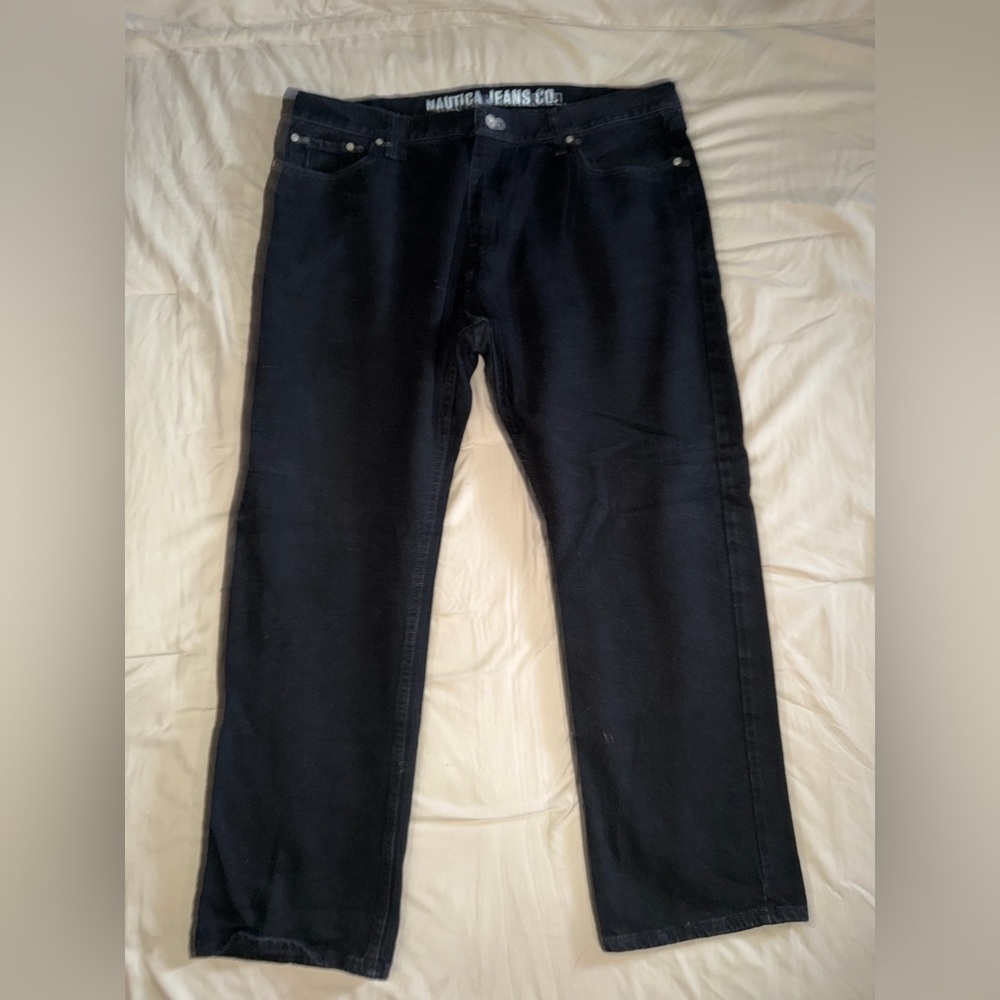 Nautica Men's Relaxed Fit Straight-Leg Jeans - Black